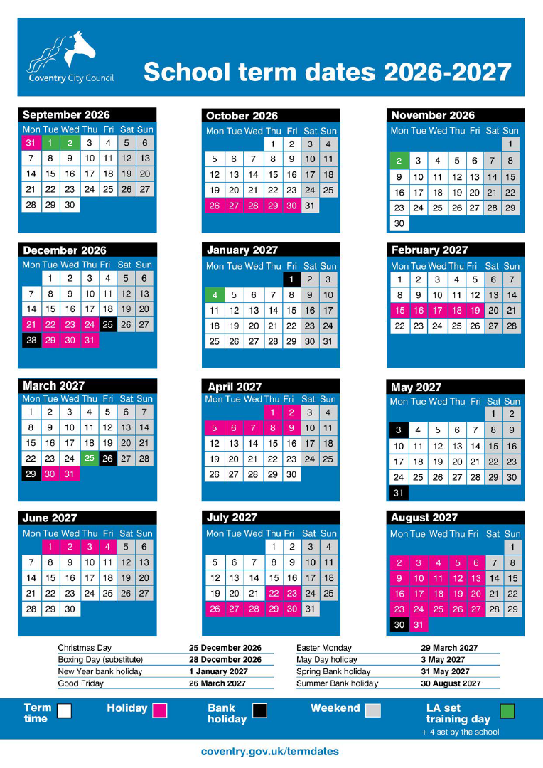 Southfields Primary School Term Dates